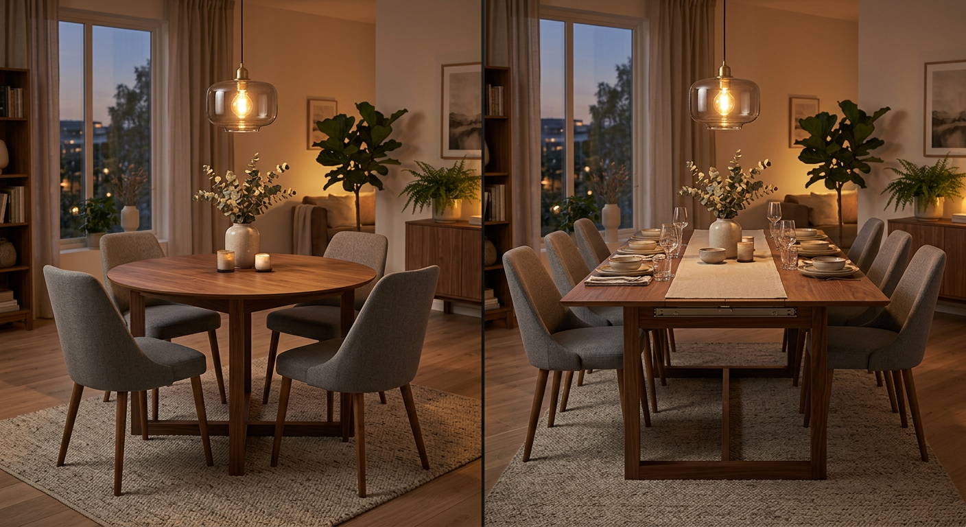 Söögilaud on kodu süda: kuidas valida õige suurus ja stiil?