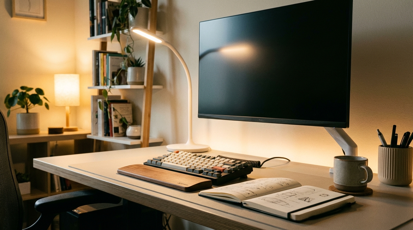 Kodukontori valgustus: kuidas luua tervislikku ja produktiivset töökeskkonda Kodukontori valgustus: kuidas luua tervislikku ja produktiivset töökeskkonda